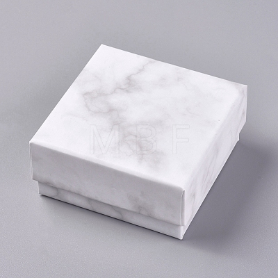 Square Kraft Cardboard Jewelry Boxes AJEW-WH0021-44-1