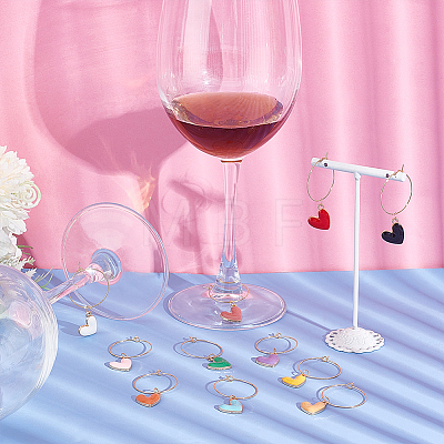 316 Surgical Stainless Steel Wine Glass Charms AJEW-AB00169-1