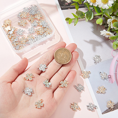 60Pcs 2 Colors Alloy Pendants FIND-DC0001-84-1