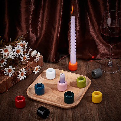 10Pcs Porcelain Candle Cups AJEW-SC0004-45A-1