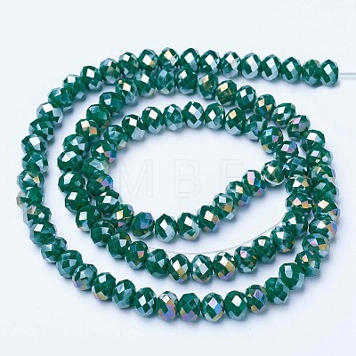 Electroplate Glass Beads Strands EGLA-A034-P2mm-B09-1