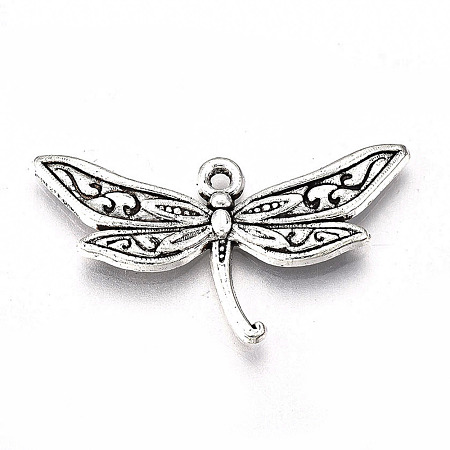 Tibetan Style Alloy Pendants TIBE-S323-027AS-RS-1