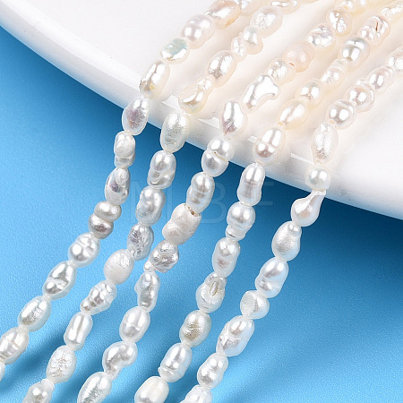 Natural Cultured Freshwater Pearl Beads Strands PEAR-N012-02M-1