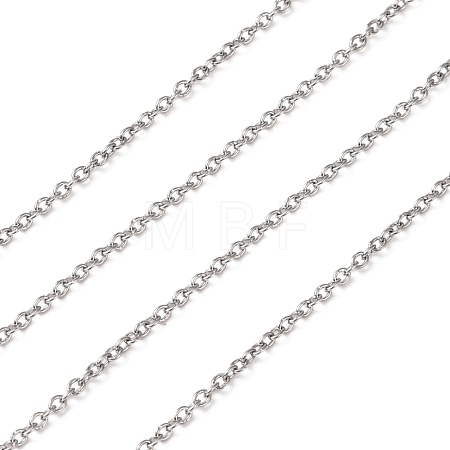 Tarnish Resistant 304 Stainless Steel Cable Chains CHS-R008-22-1