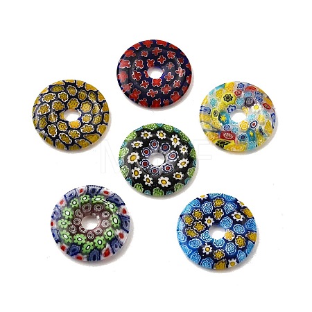 Handmade Millefiori Glass Beads LAMP-A155-01C-1