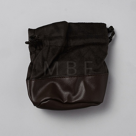 Velvet & PU Leather Storage Bags TP-WH0002-05C-1