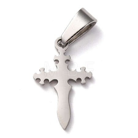 Tarnish Resistant 304 Stainless Steel Pendants STAS-P253-15P-1