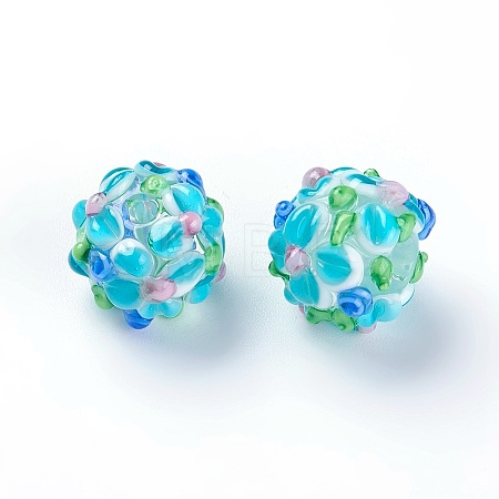 Handmade Bumpy Lampwork Beads LAMP-E021-07L-1