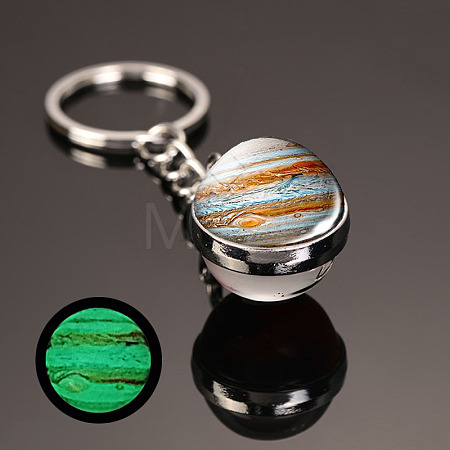 Luminous Glass Pendant Keychain LUMI-PW0001-206E-1