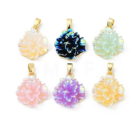 UV Plating Brass Pendants KK-R213-15G-1