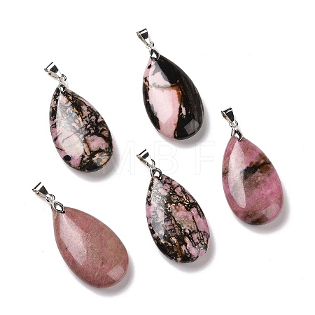 Natural Rhodonite Pendants G-D084-01P-B18-1