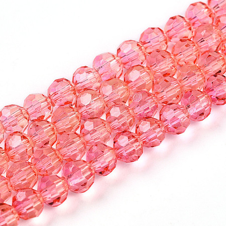 Baking Paint Transparent Glass Beads X1-DGLA-A035-T4mm-A01-1