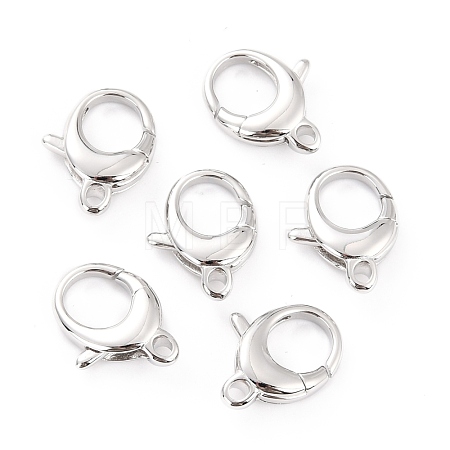 Brass Lobster Claw Clasps KK-D065-02P-1