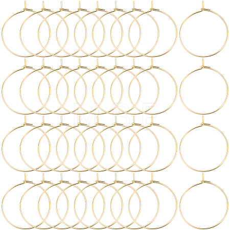 100Pcs 304 Stainless Steel Hoop Earrings Findings STAS-BBC0009-64-1