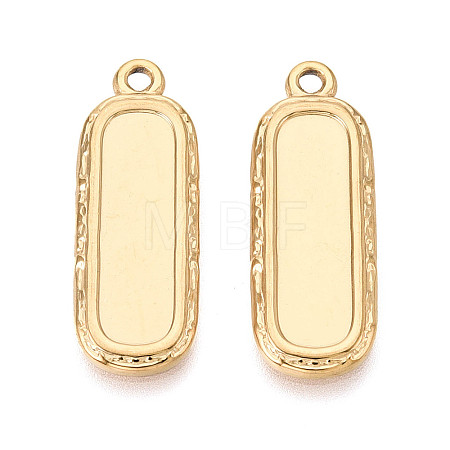 304 Stainless Steel Pendant Cabochon Settings STAS-N108-61G-1