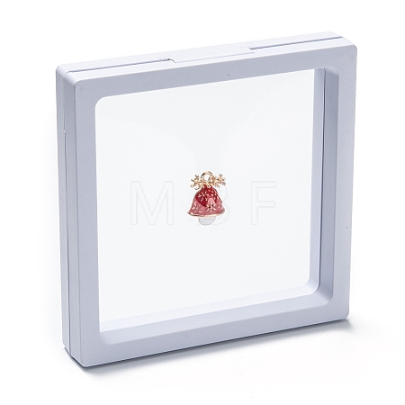 Square Transparent PE Thin Film Suspension Jewelry Display Box CON-D009-01C-05-1