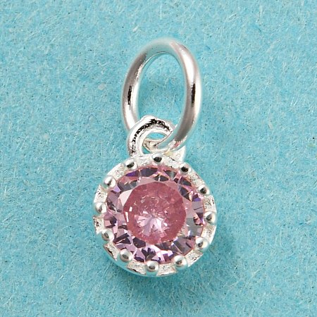 925 Sterling Silver Birthstone Charms STER-G035-01D-04-1