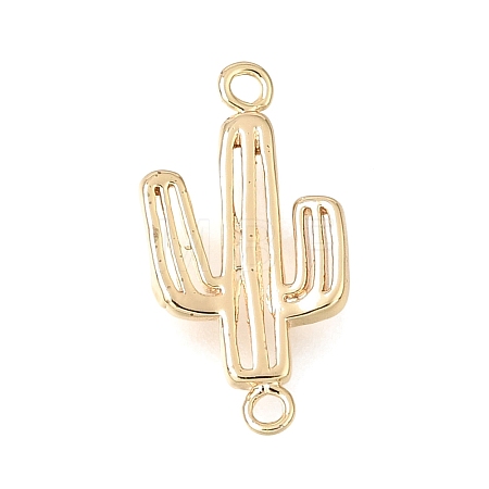 Brass Connector Charms KK-CBA2395-06G-1