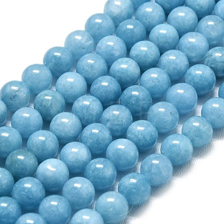 Natural Malaysia Jade Beads Strands G-L645-A01-6mm-15-1