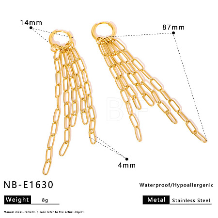 304 Stainless Steel Hoop Earrings WG7CB8C-01-1