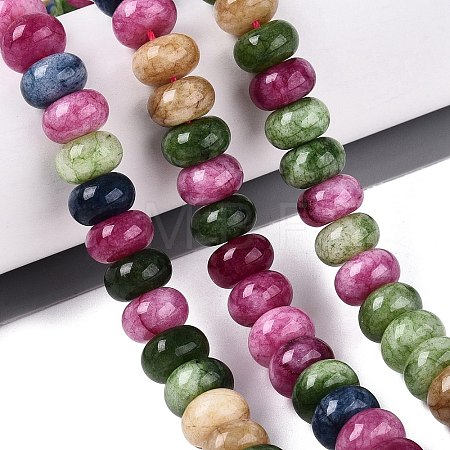 Natural White Jade Beads Strands G-Q613-01F-40-1