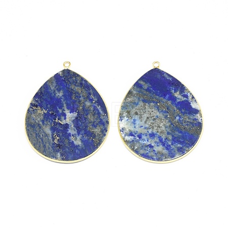 Dyed Natural Lapis Lazuli Pendants G-E526-01E-1