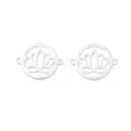 925 Sterling Silver Hollow Connector Charms STER-A046-01S-1