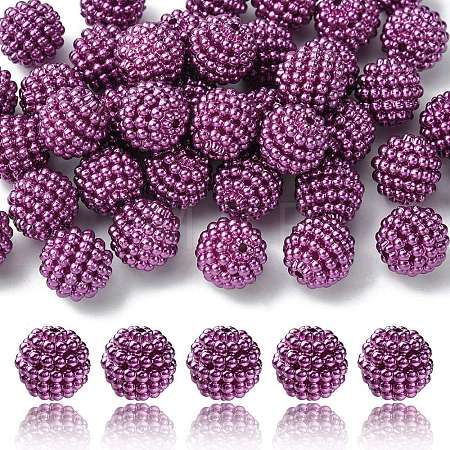 Imitation Pearl Acrylic Beads OACR-FS0001-45G-1