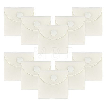 Square Velvet Jewelry Package Bags ABAG-WH0035-055A-03-1