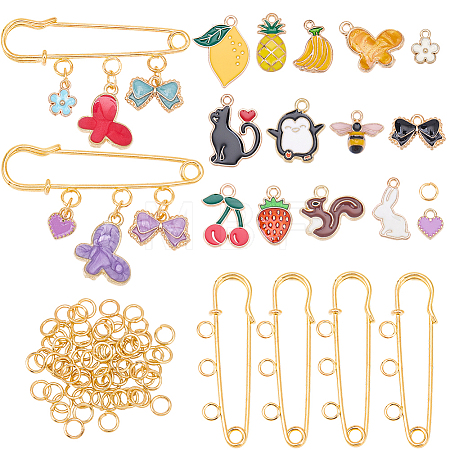 DIY Brooch Making Kits DIY-BM0002-38-1