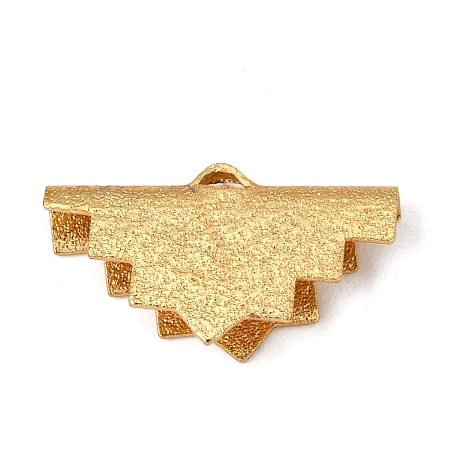 Brass Ribbon Crimp Ends KK-G385-01LG-1