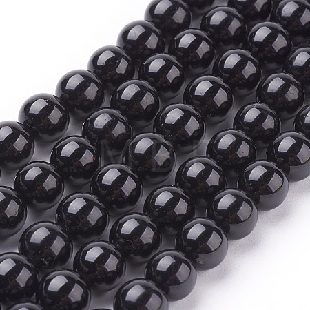 Natural Tourmaline Beads Strands X-G-G099-8mm-11-1