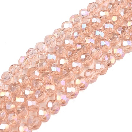 Electroplate Glass Beads Strands EGLA-A044-T3mm-B21-1