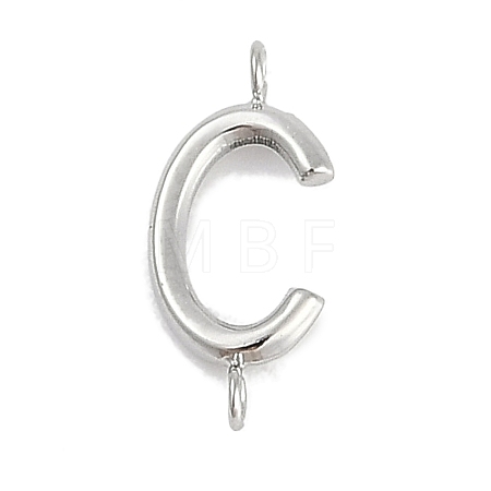 304 Stainless Steel Letter Connector Charms LS-STAS-M108-01P-03-1