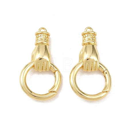 Hand Brass Spring Gate Rings X-KK-Z132-06G-1