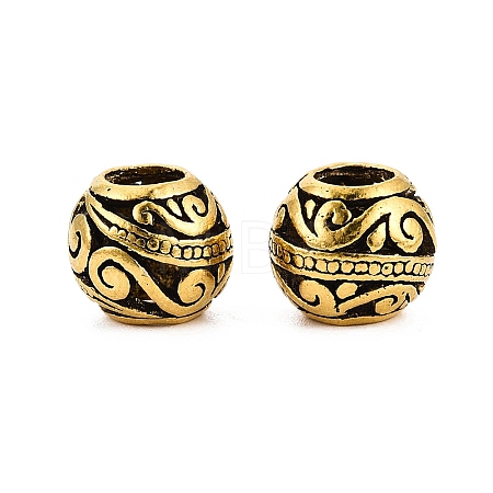 Tibetan Style Alloy European Beads FIND-Q121-13AG-1