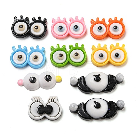 Opaque Resin Decoden Cabochons RESI-C046-01-1