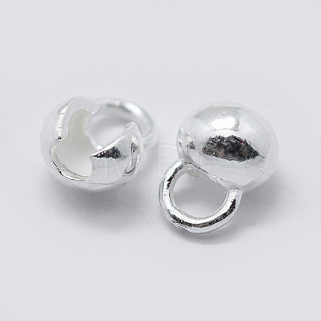 925 Sterling Silver Bead Tips Knot Covers STER-K171-48S-1