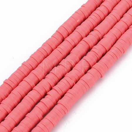 Handmade Polymer Clay Bead Strands CLAY-T002-4mm-72-1