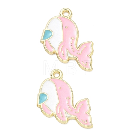 Alloy Enamel Pendants AL-CBA292F-01B-G-1