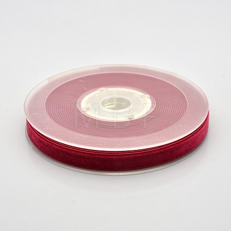 Polyester Velvet Ribbon for Gift Packing and Festival Decoration SRIB-M001-10mm-260-1