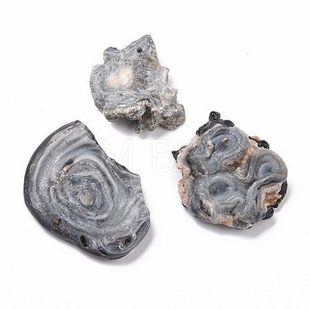 Rough Raw Natural Agate Pendants G-K324-01-1