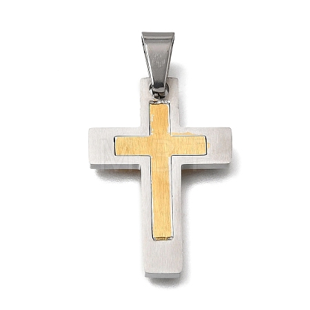 Easter 304 Stainless Steel Pendants STAS-E532-03GP-A-1