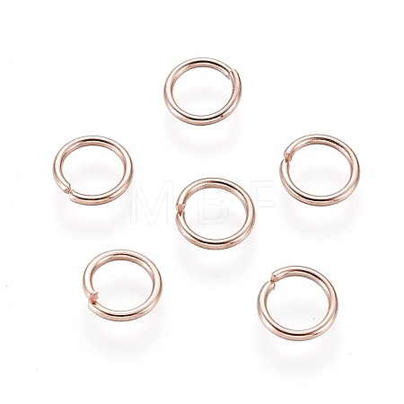 304 Stainless Steel Open Jump Rings STAS-O098-01RG-15-1