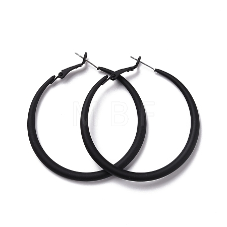 Alloy Big Hoop Earrings for Women EJEW-M201-01H-1