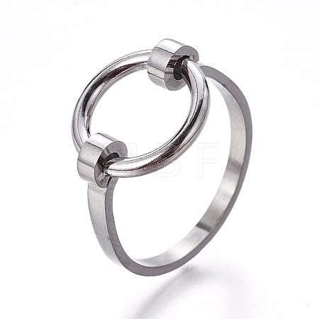 304 Stainless Steel Finger Rings RJEW-E158-08P-19mm-1