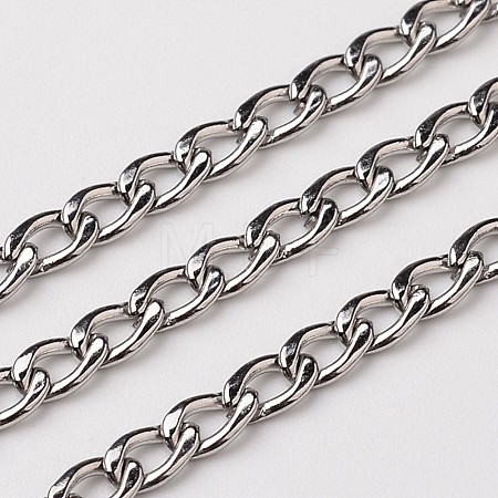 Tarnish Resistant 304 Stainless Steel Twisted Chains Curb Chains CHS-L015-26-1