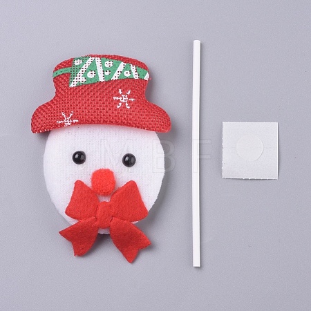 Snowman Shape Christmas Cupcake Cake Topper Decoration DIY-I032-02-1