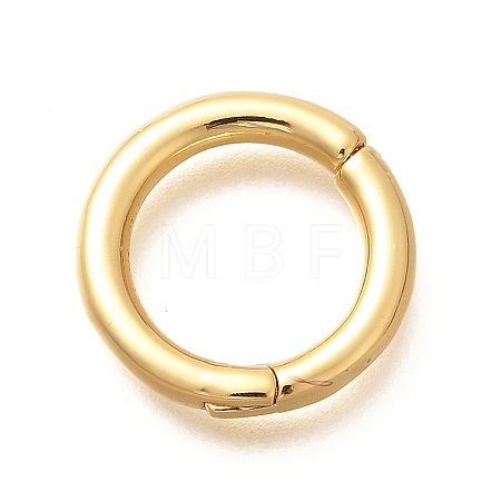 Rack Plating Ring Brass Spring Gate Clasps KK-M309-36G-1
