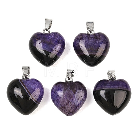 Natural Agate(Dyed & Heated) Pendants GG-K002-03F-1